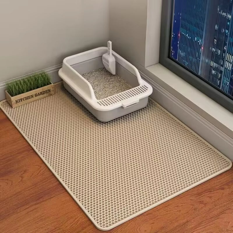 Washable Nonslip Kitty Littter Mat 60CMX90CM,